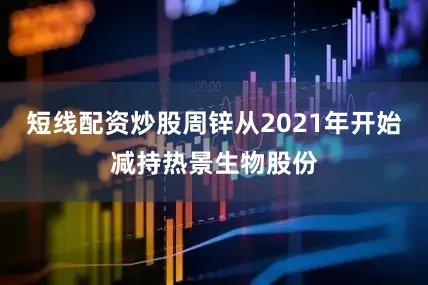 短线配资炒股周锌从2021年开始减持热景生物股份